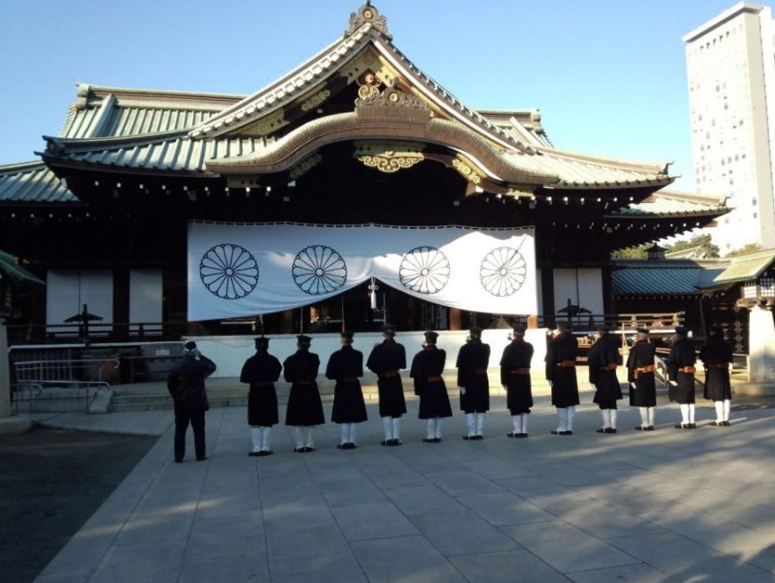 日本首相参拜靖国神社，中方坚决反对此等消极动向（2023日本靖国神社）