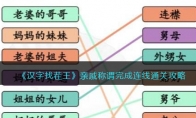 《汉字找茬王》攻略——亲戚称谓完成连线通关攻略