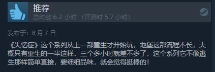 《失忆症：地堡》发售 Steam综合评价“特别好评“